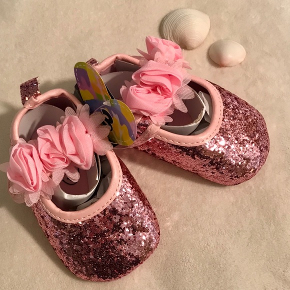 myggpp Other - MYGGPP Glittery Pink Rosebud Shoes